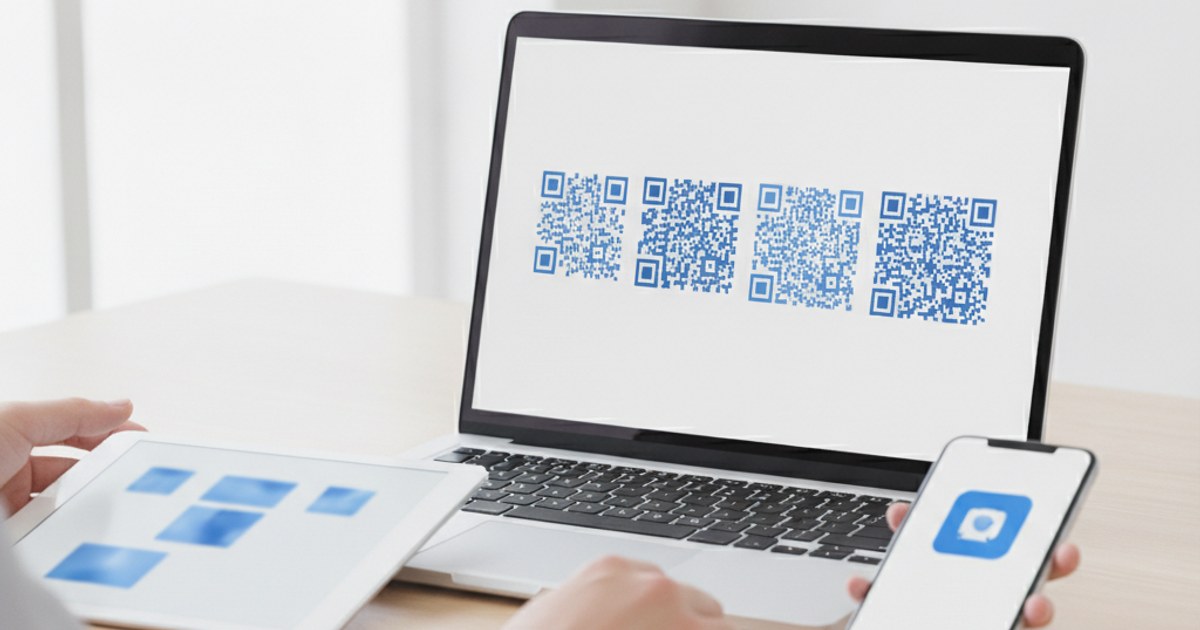 Four QR codes showing increasing pattern density for higher error correction levels