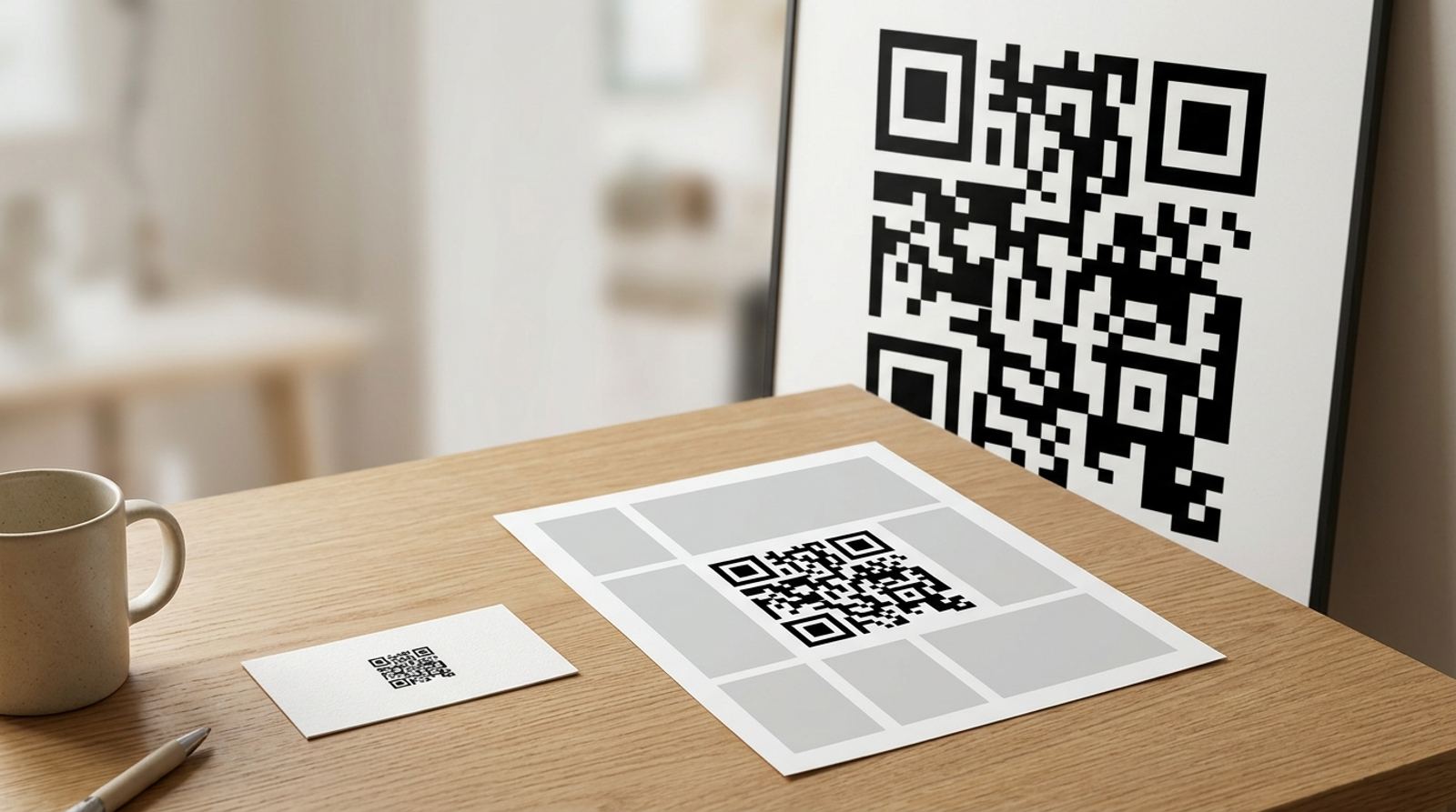 QR code shown side by side in PNG, SVG and PDF file format icons